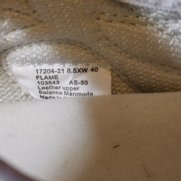 Women's 8.5 XW Drew Flame White Leather Orthopedic Strap Mary Jane Shoes - Picture 9 of 9